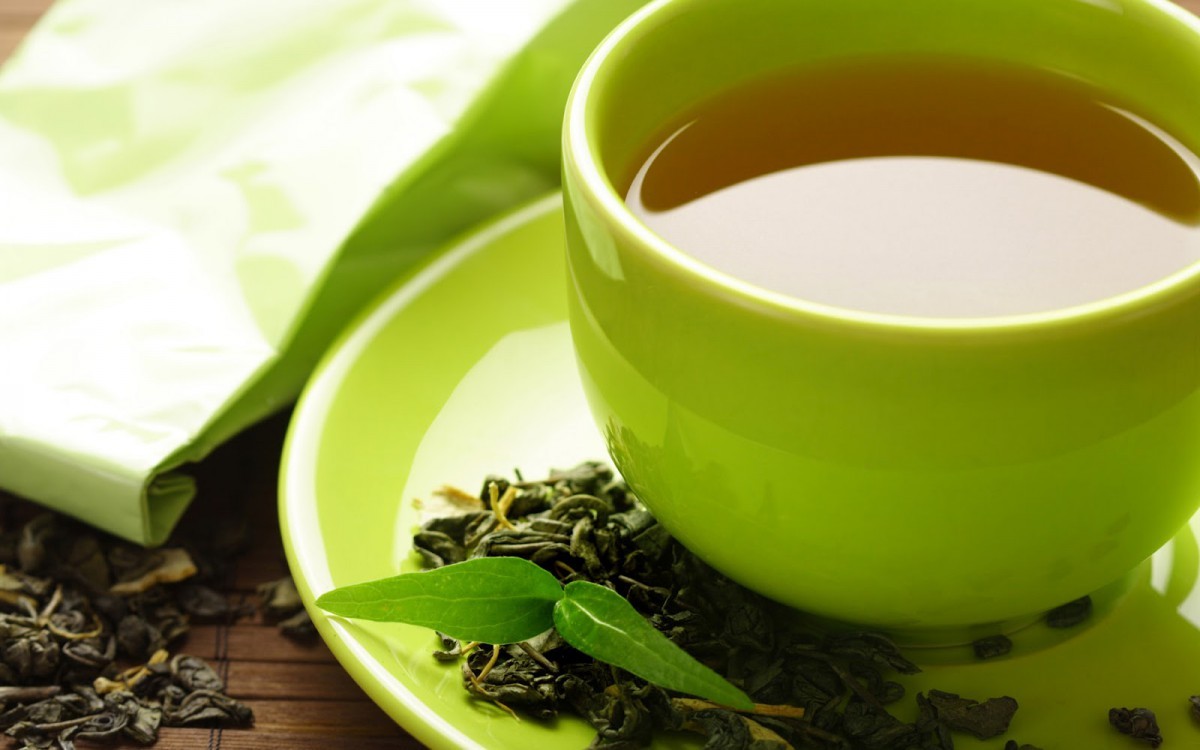полезные напитки - зеленый чай